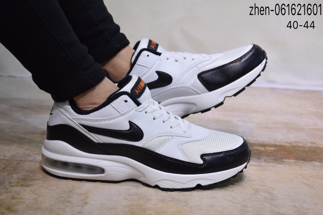 Nike Air Max 93 White Black Shoes - Click Image to Close